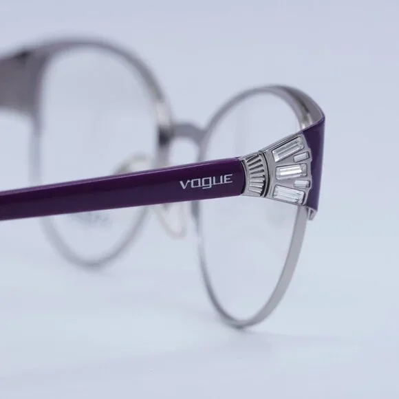 🕶️ New Vogue VO4015B 5008 Eyeglasses - Eggplant/Silver Frame 51mm
